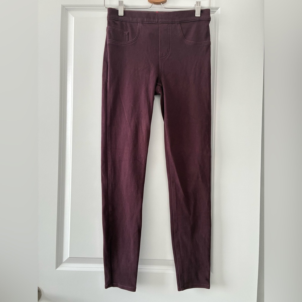 Spanx Size S Jean-Ish Leggings in Plum - Picture 2 of 6